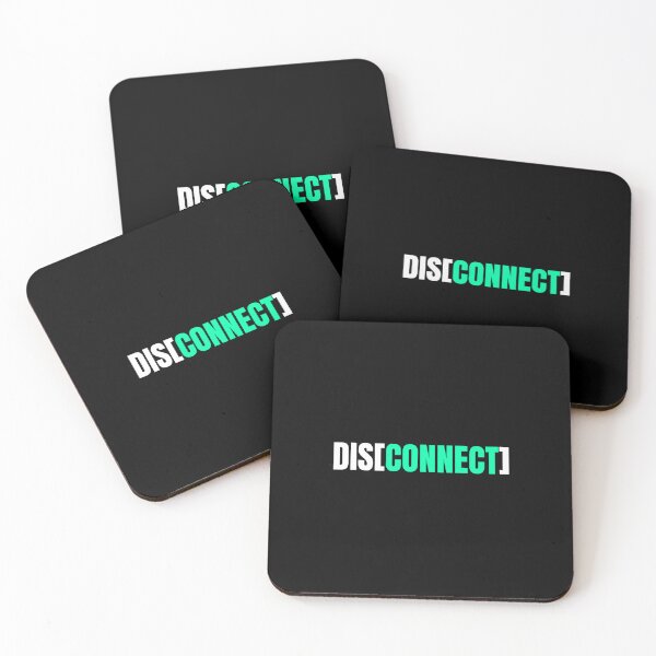 Item preview, Disconnect Black T-Shirt | Minimal Tech Aesthetic | Digital Detox Typography Design designed and sold by BOBSHAZ.