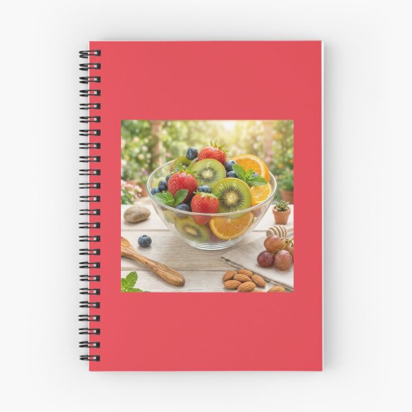 Item preview, ​Fresh and Colorful Fruit Salad in a Glass Bowl. designed and sold by JoyNest = "The nest of joy".