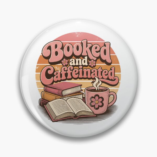 Item preview, "Booked and Caffeinated" Retro designed and sold by MusesWhispers.