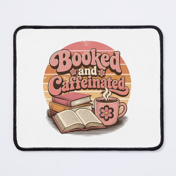 Item preview, "Booked and Caffeinated" Retro designed and sold by MusesWhispers.