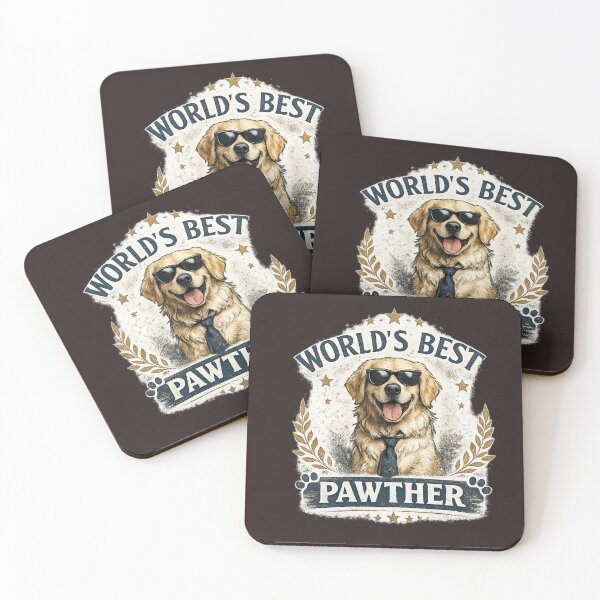 Item preview, World’s Best Pawther Dog Dad Tee designed and sold by Lunaraluxy.