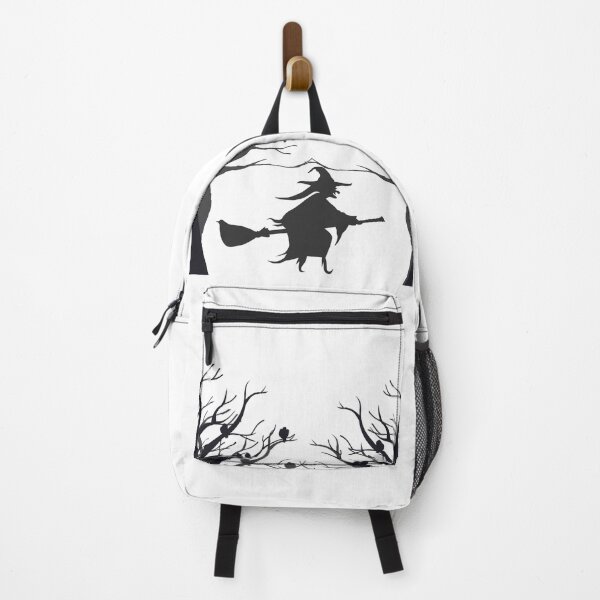 Item preview, Witch Flying Through Spooky Trees Silhouette designed and sold by DailyDoodlesBySumbul.
