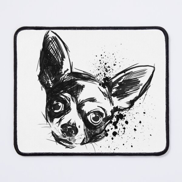 Item preview, Chihuahua Ink Portrait Illustration designed and sold by Inkversed.