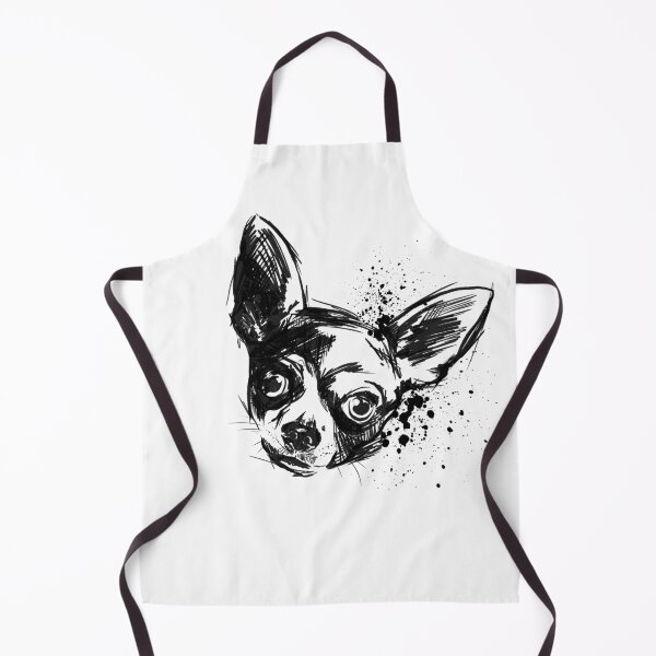 Item preview, Chihuahua Ink Portrait Illustration designed and sold by Inkversed.