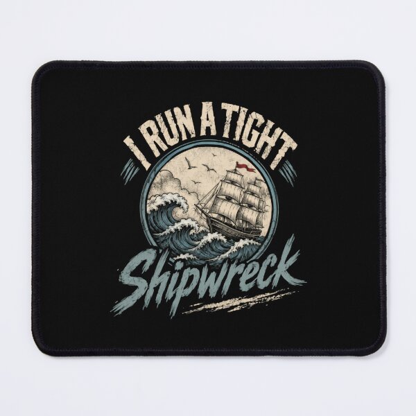 Item preview, I Run A Tight Ship Wreck – Vintage Stormy Seas Edition designed and sold by HumansStuck12.