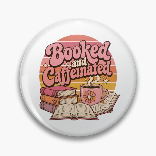 Item preview, "Booked and Caffeinated" Retro designed and sold by MusesWhispers.