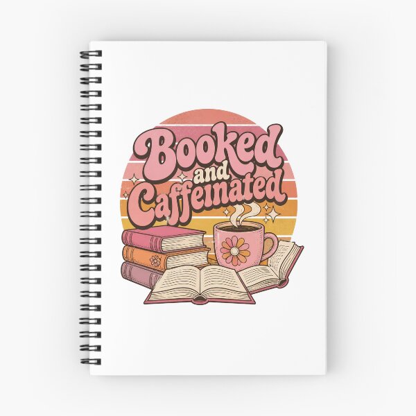 Item preview, "Booked and Caffeinated" Retro designed and sold by MusesWhispers.