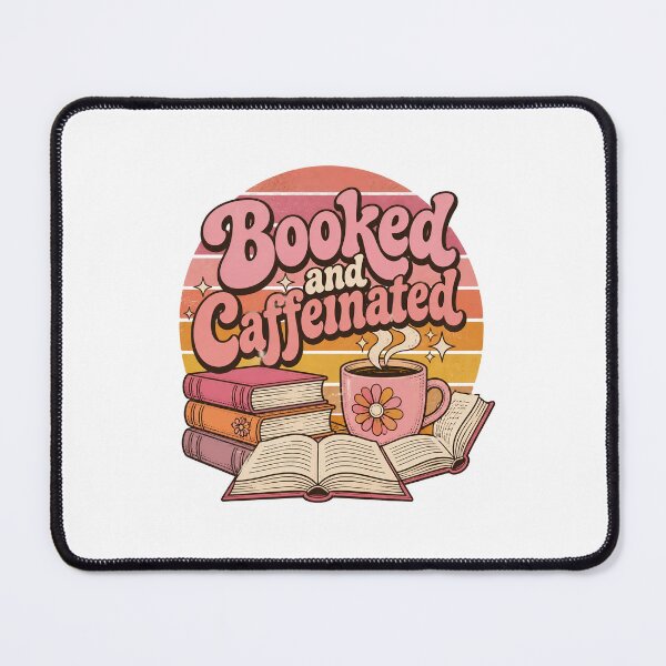 Item preview, "Booked and Caffeinated" Retro designed and sold by MusesWhispers.