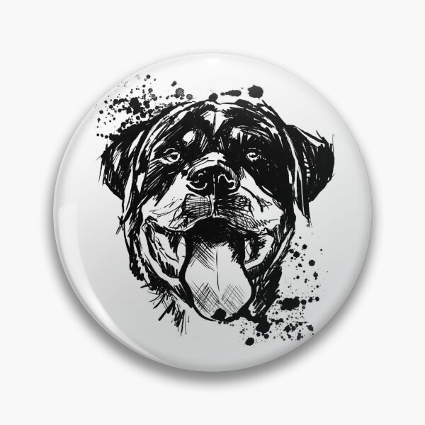 Item preview, Rottweiler Gothic Ink Portrait designed and sold by Inkversed.