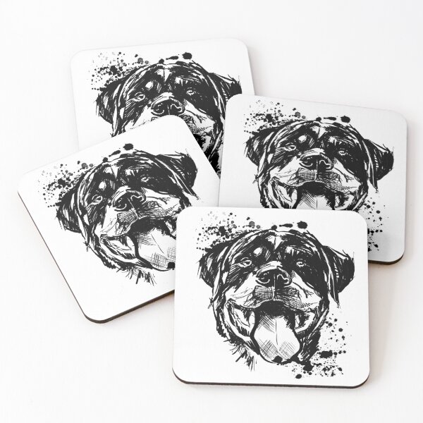 Item preview, Rottweiler Gothic Ink Portrait designed and sold by Inkversed.