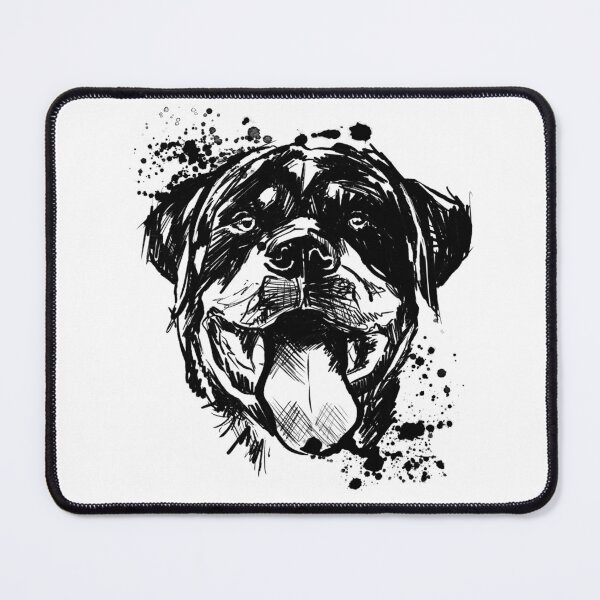 Item preview, Rottweiler Gothic Ink Portrait designed and sold by Inkversed.