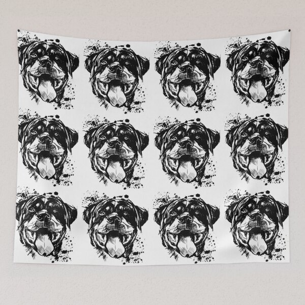 Item preview, Rottweiler Gothic Ink Portrait designed and sold by Inkversed.
