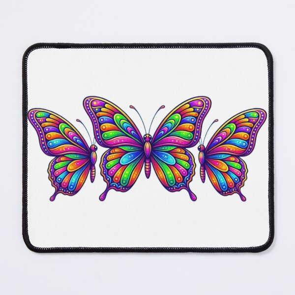 Item preview, Vibrant Rainbow Butterflies Trio Art designed and sold by BRTSHA88.