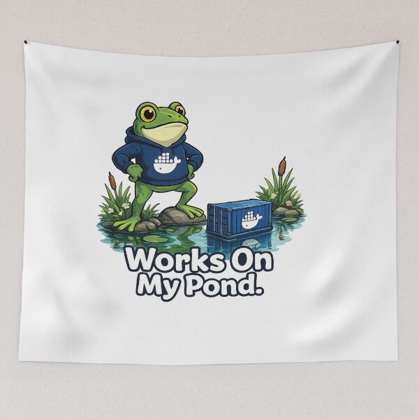 Item preview, Works On My Pond Frog designed and sold by SimplePoDesign.
