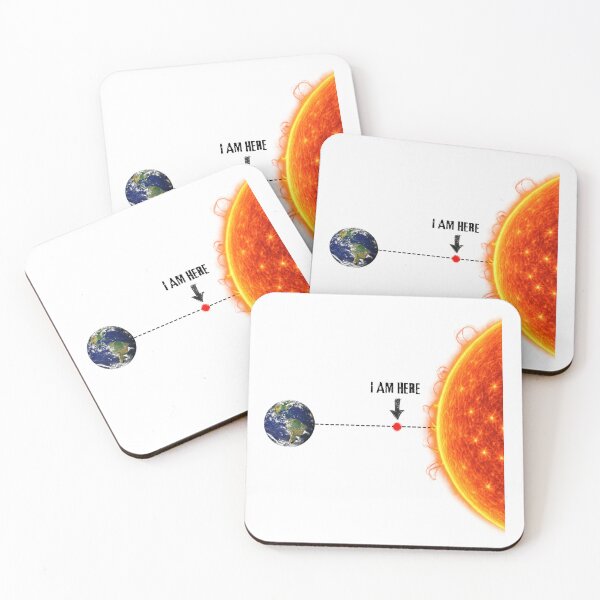 Item preview, Funny Earth Sun Distance Heat Wave Science Humor Design I Am Here designed and sold by Artycom.