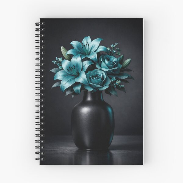 Item preview, Luxury Teal Flower in Black Vase Acrylic Wall Art designed and sold by Black Signal.