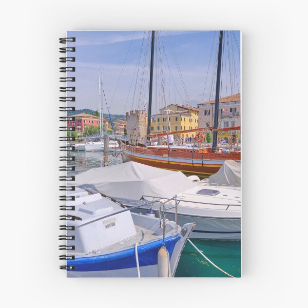 Item preview, Bardolino Marina with Small Boats and a Tall Ship designed and sold by Violaman.