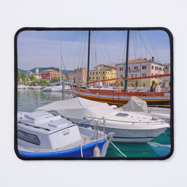 Item preview, Bardolino Marina with Small Boats and a Tall Ship designed and sold by Violaman.