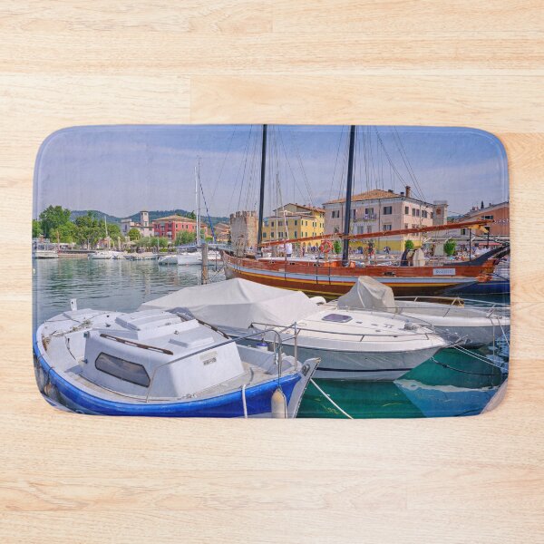 Item preview, Bardolino Marina with Small Boats and a Tall Ship designed and sold by Violaman.