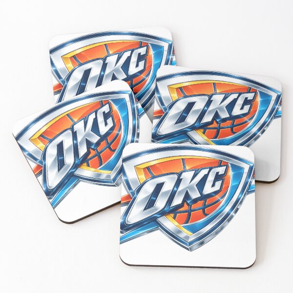 Item preview, Oklahoma City Thunder Chrome Logo designed and sold by JC's Cards & More.
