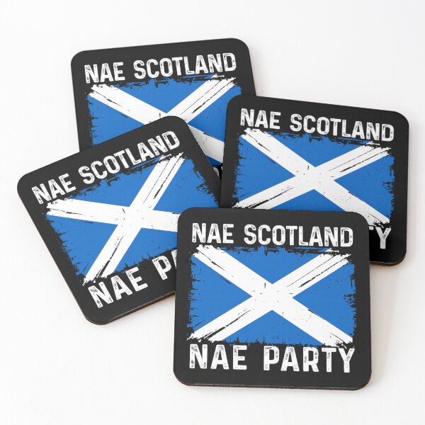 Item preview, No Scotland No Party Distressed Scottish Saltire Flag designed and sold by Ali-printshop.