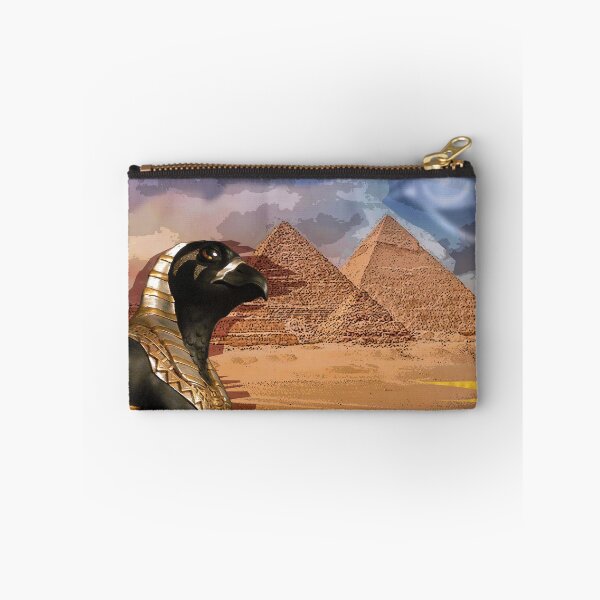 Item preview, Horus Egyptian Falcon God Watching Over Pyramids (by ACCI)  designed and sold by VanyssaGraphics.