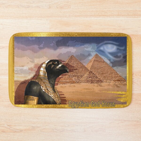 Item preview, Horus Egyptian Falcon God Watching Over Pyramids (by ACCI)  designed and sold by VanyssaGraphics.