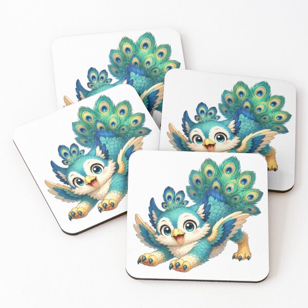 Item preview, Cute Peacock Griffin Baby designed and sold by Hatchling Hollow.
