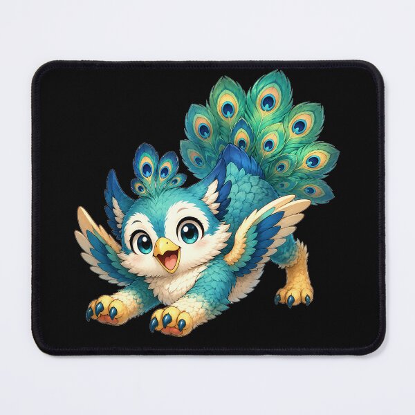 Item preview, Cute Peacock Griffin Baby designed and sold by Hatchling Hollow.