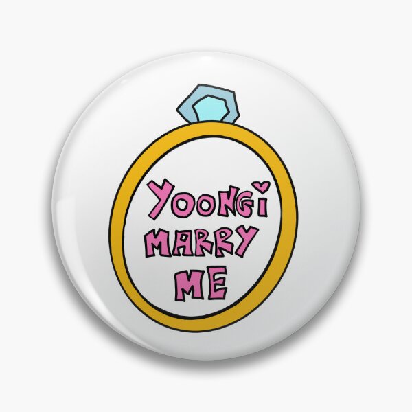 Item preview, yoongi marry me bts army designed and sold by elbi0sa.