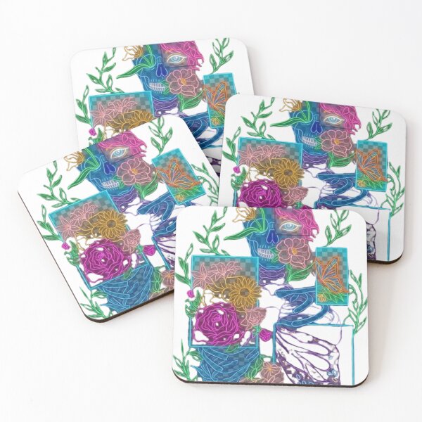 Item preview, Neon Skull, Flowers  Design designed and sold by kyrasolis.