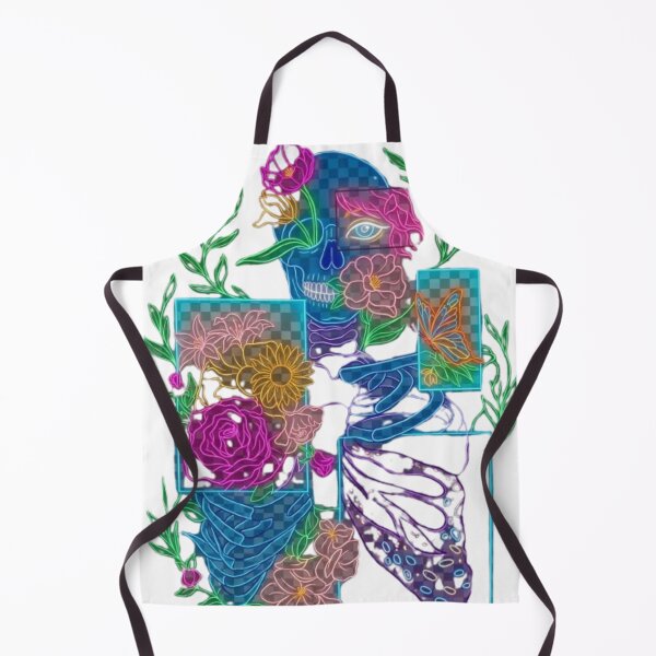 Item preview, Neon Skull, Flowers  Design designed and sold by kyrasolis.