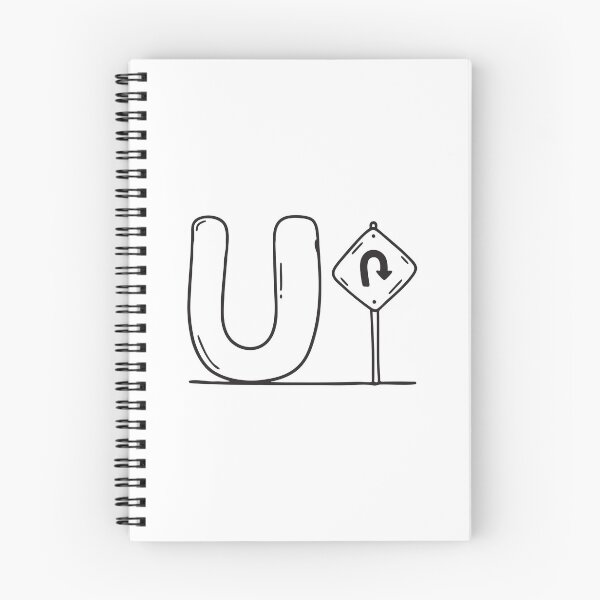 Item preview, Letter U Beside U Turn Sign designed and sold by rasagamastore.