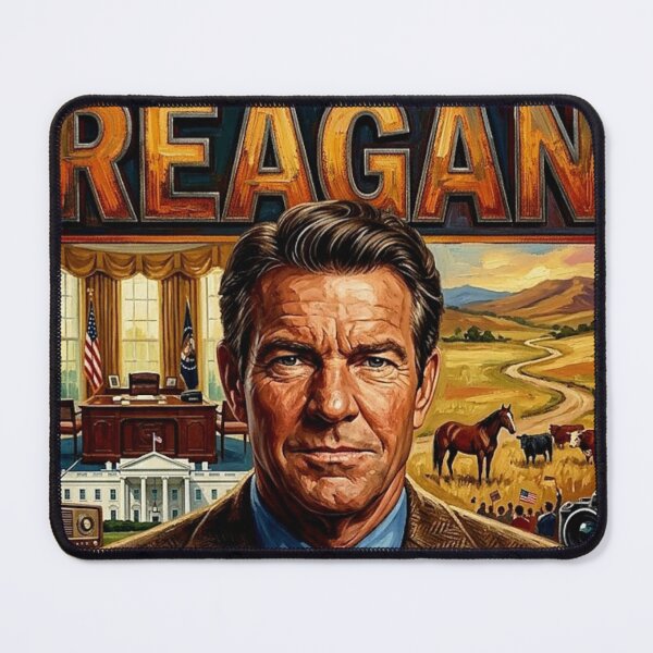 Item preview, Reagan Retro Biographical Drama Tribute Art Movie Poster designed and sold by Art's Diner.