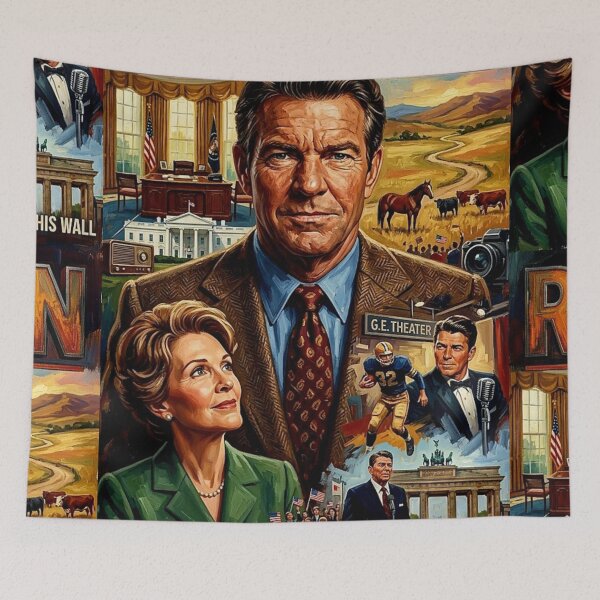 Item preview, Reagan Retro Biographical Drama Tribute Art Movie Poster designed and sold by Art's Diner.