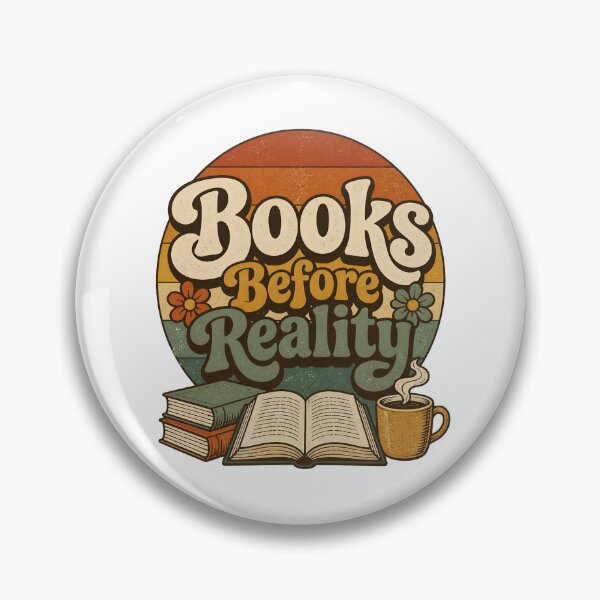 Item preview, "Books Before Reality" Retro designed and sold by MusesWhispers.