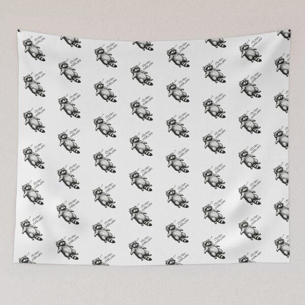 Item preview, Funny Raccoon | System Overload | Burnout Meme designed and sold by moodiecatshop.