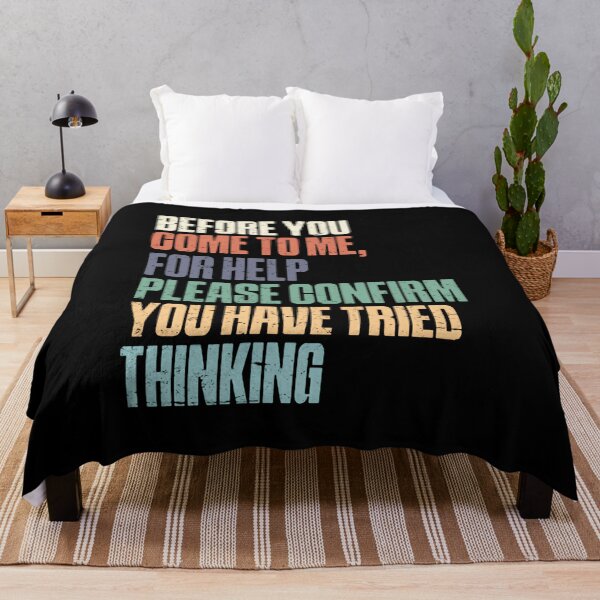Item preview, Before You Come To Me For Help Please Confirm You Have Tried Thinking – Pastel Sarcasm Edition designed and sold by HumansStuck12.
