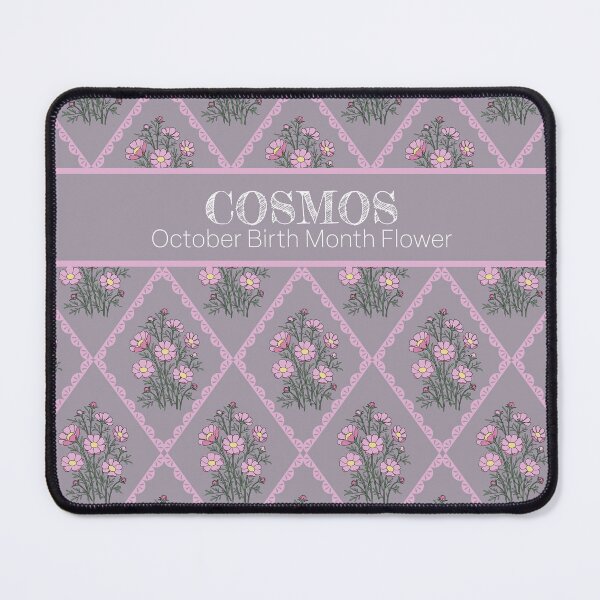 Item preview, cosmos flower with lace Cottagecore Flower Print on grey designed and sold by storieslanguage.