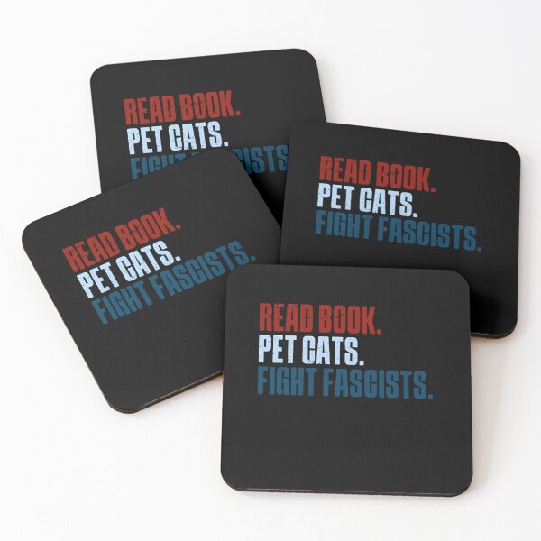 Item preview, Read Books Pet Cats Fight Fascists – Literary Cat Activism designed and sold by HumansStuck12.