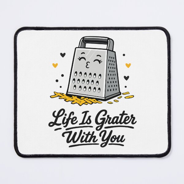 Item preview, Life Is Grater With You – Cute Cheese Grater Pun Design designed and sold by Apotheosis by Irie Meraki.