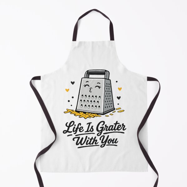 Item preview, Life Is Grater With You – Cute Cheese Grater Pun Design designed and sold by Apotheosis by Irie Meraki.