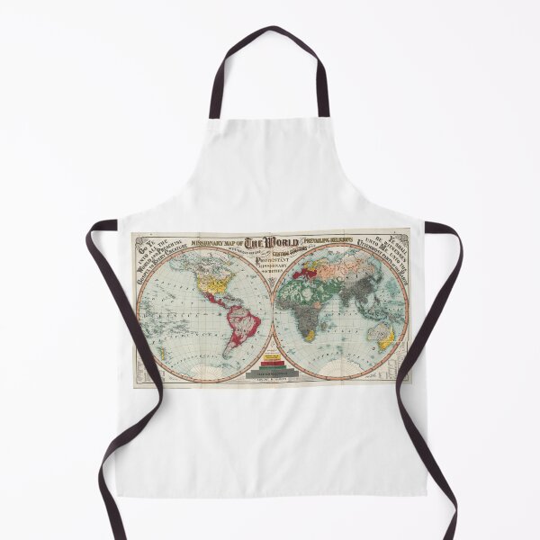 Item preview, Vintage 1902 Missionary Map of the World designed and sold by Bart4jesus.