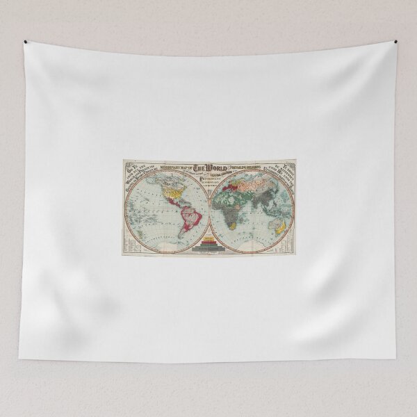 Item preview, Vintage 1902 Missionary Map of the World designed and sold by Bart4jesus.