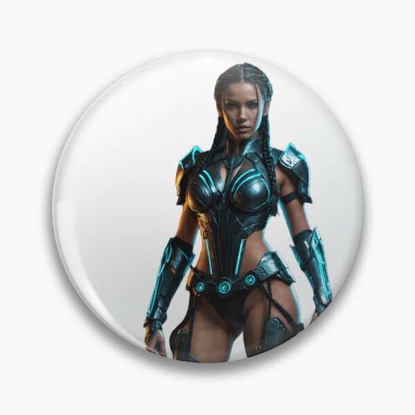 Item preview, Cyberpunk Female Warrior designed and sold by PixelFlowArt.