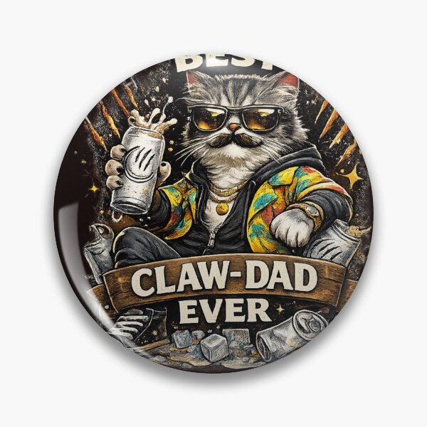 Item preview, Funny Cat Dad Pun Design designed and sold by Lunaraluxy.
