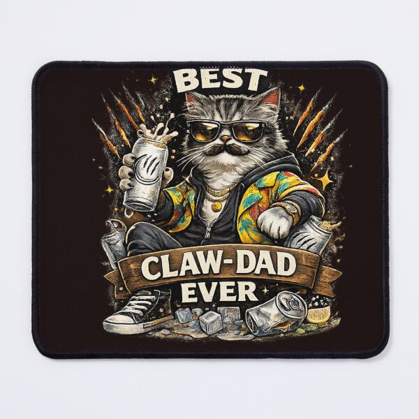 Item preview, Funny Cat Dad Pun Design designed and sold by Lunaraluxy.