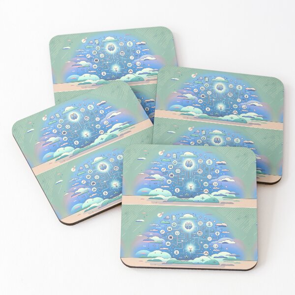 Item preview, Neural Network Illustration designed and sold by EchoWave11.