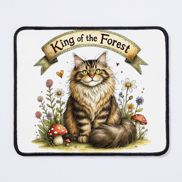 Item preview, Maine Coon King of the Forest Cat Sticker T-Shirt Gift designed and sold by barbastyle.