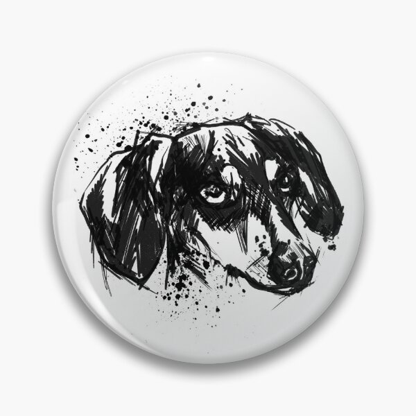 Item preview, Dachshund Ink Portrait Illustration designed and sold by Inkversed.